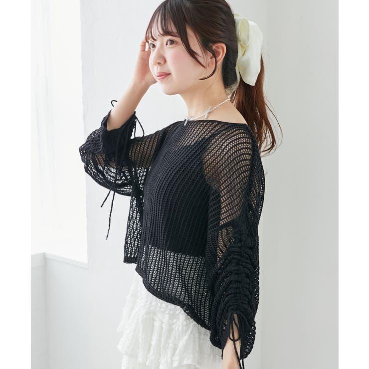 キラキラメッシュニット | MAJESTIC LEGON  | 詳細画像34 