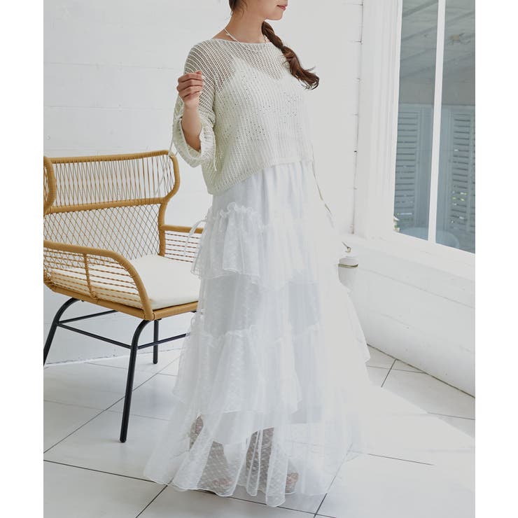 キラキラメッシュニット | MAJESTIC LEGON  | 詳細画像4 