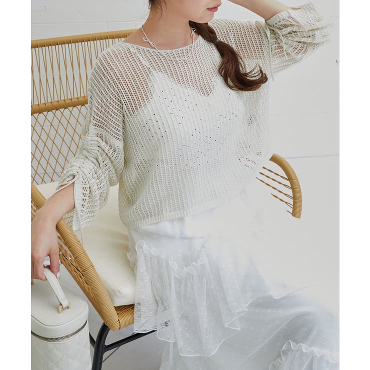 キラキラメッシュニット | MAJESTIC LEGON  | 詳細画像6 