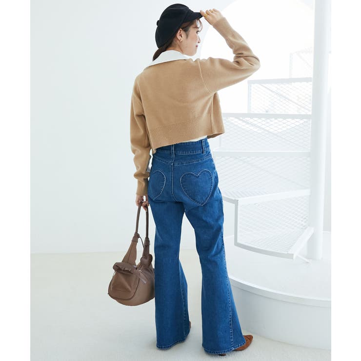 取り外し襟付きニットカーデ | MAJESTIC LEGON  | 詳細画像11 