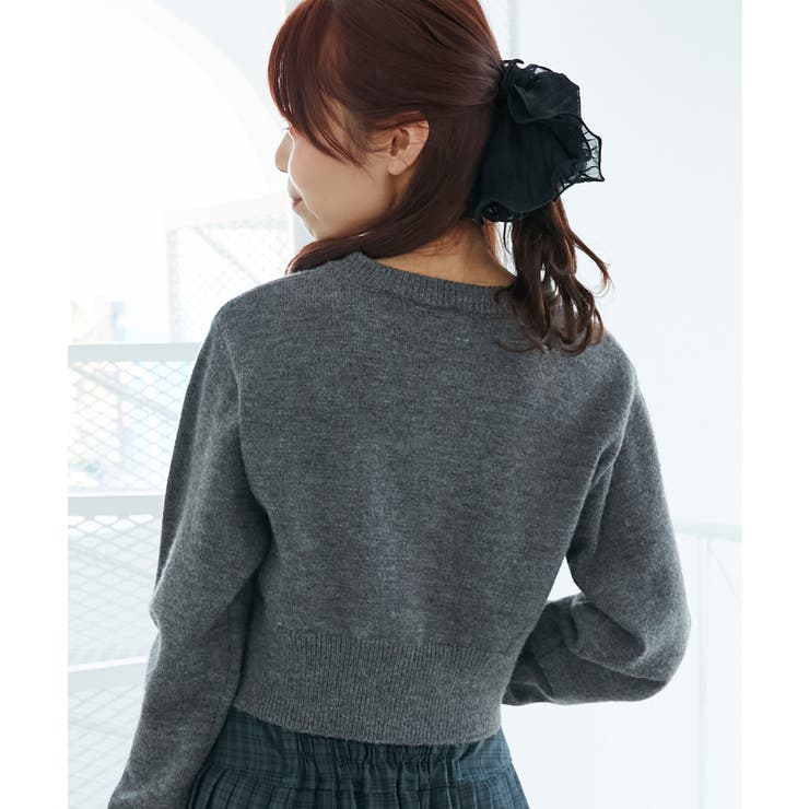 取り外し襟付きニットカーデ | MAJESTIC LEGON  | 詳細画像26 