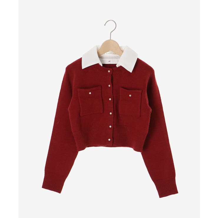 取り外し襟付きニットカーデ | MAJESTIC LEGON  | 詳細画像27 