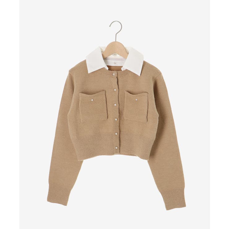 取り外し襟付きニットカーデ | MAJESTIC LEGON  | 詳細画像28 