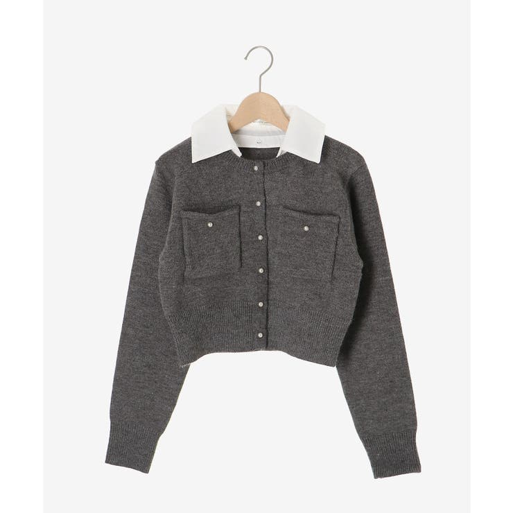 取り外し襟付きニットカーデ | MAJESTIC LEGON  | 詳細画像29 