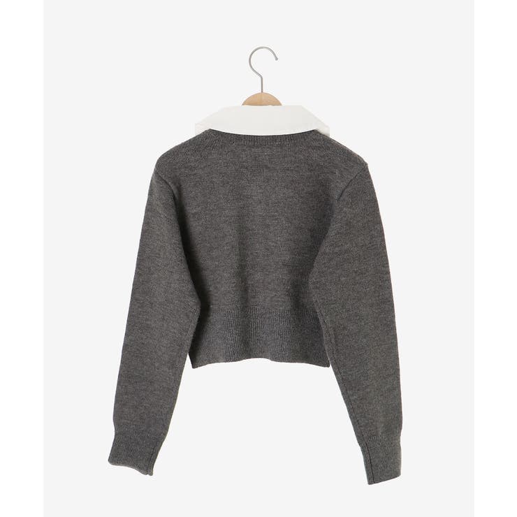 取り外し襟付きニットカーデ | MAJESTIC LEGON  | 詳細画像30 