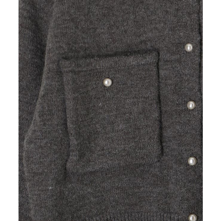 取り外し襟付きニットカーデ | MAJESTIC LEGON  | 詳細画像33 