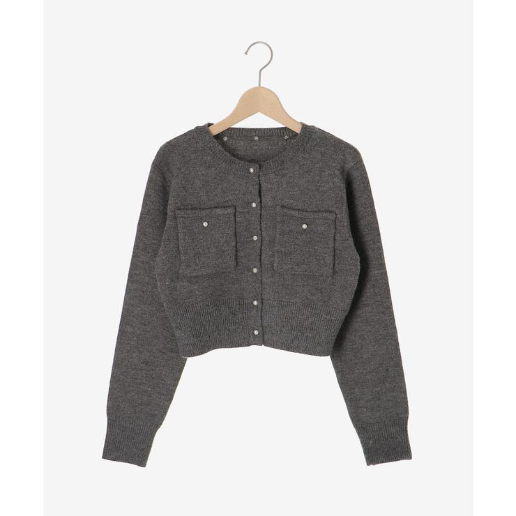 取り外し襟付きニットカーデ | MAJESTIC LEGON  | 詳細画像36 