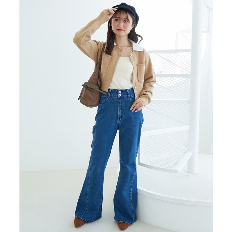 取り外し襟付きニットカーデ | MAJESTIC LEGON  | 詳細画像9 