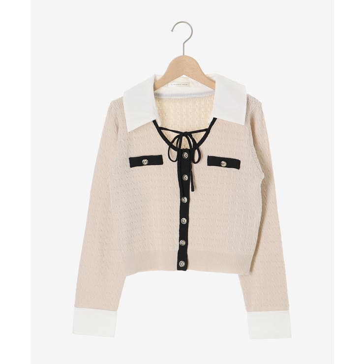 デコルテオープンバイカラー襟ニット | MAJESTIC LEGON  | 詳細画像40 