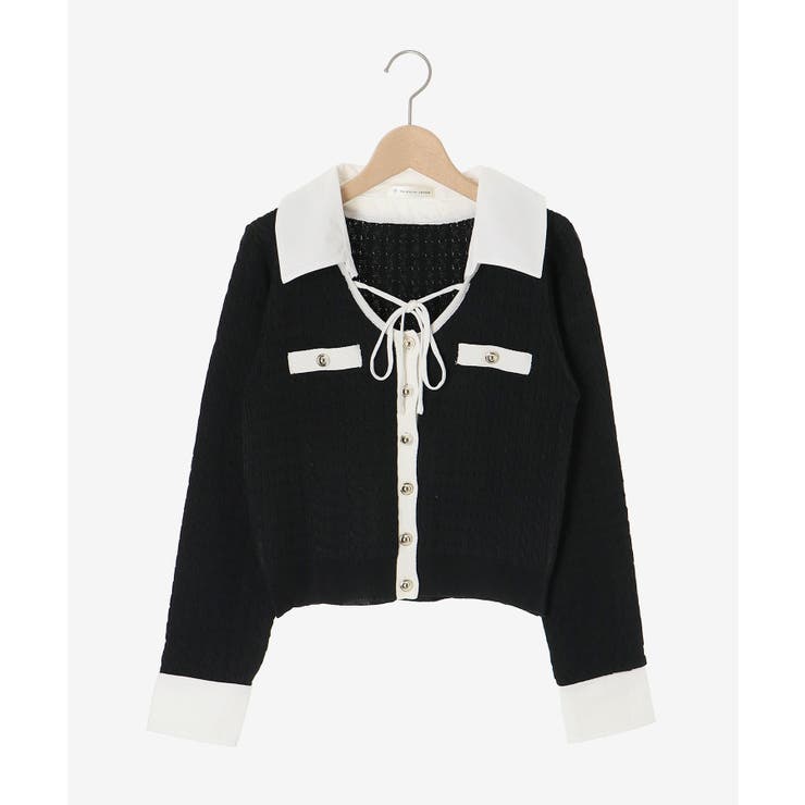 デコルテオープンバイカラー襟ニット | MAJESTIC LEGON  | 詳細画像44 