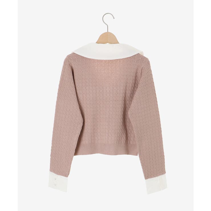 デコルテオープンバイカラー襟ニット | MAJESTIC LEGON  | 詳細画像45 