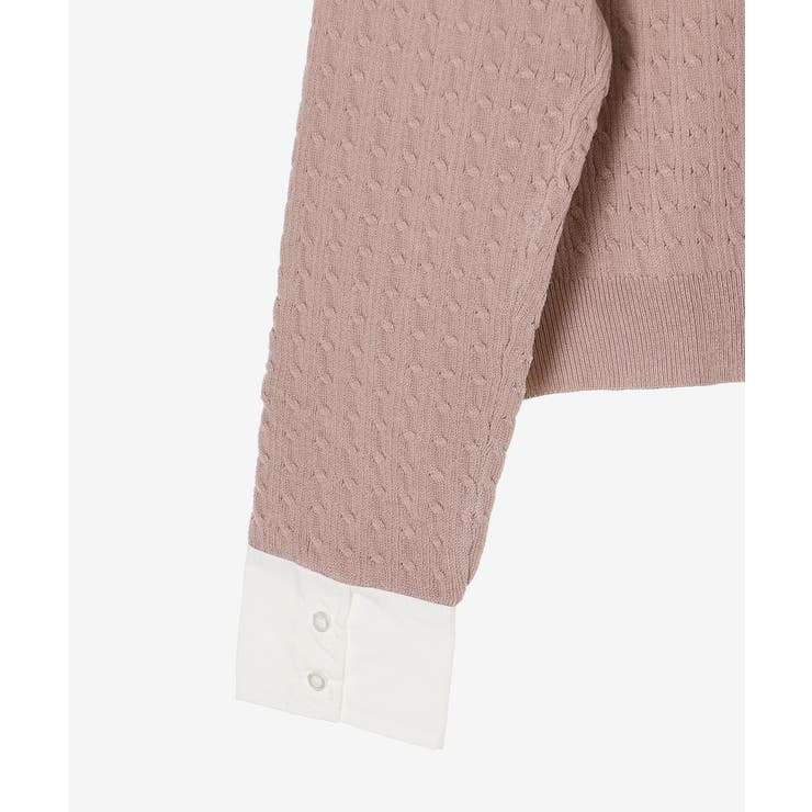 デコルテオープンバイカラー襟ニット | MAJESTIC LEGON  | 詳細画像47 