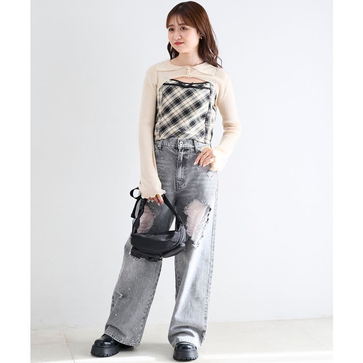 バイカラーキャミ＆ショートボレロセット | MAJESTIC LEGON  | 詳細画像10 