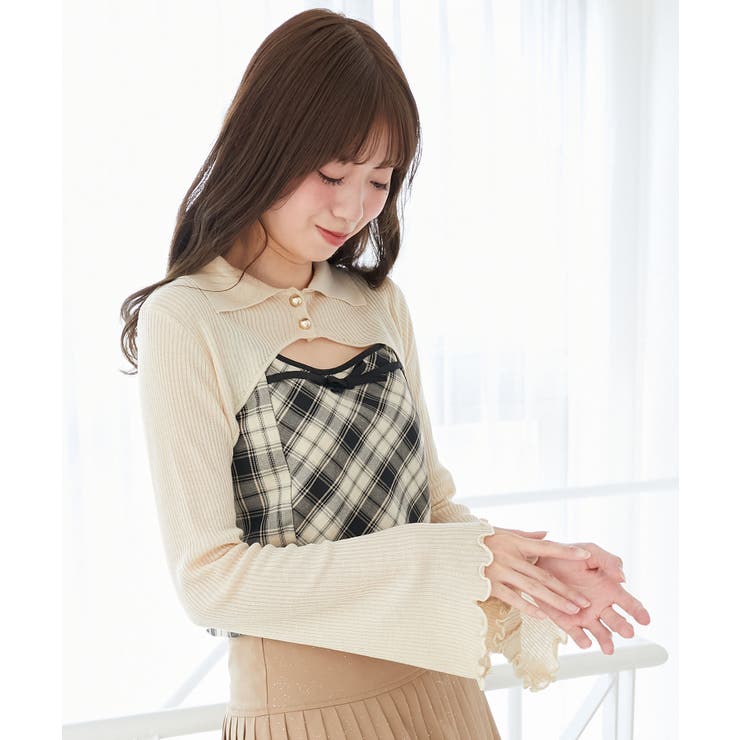 バイカラーキャミ＆ショートボレロセット | MAJESTIC LEGON  | 詳細画像15 