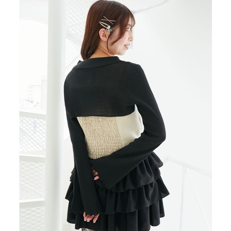 バイカラーキャミ＆ショートボレロセット | MAJESTIC LEGON  | 詳細画像31 