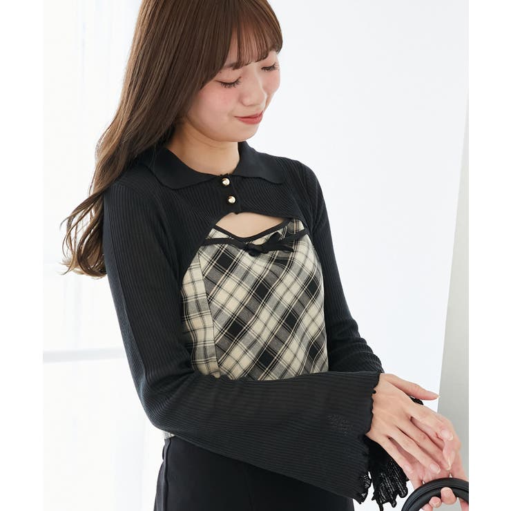 バイカラーキャミ＆ショートボレロセット | MAJESTIC LEGON  | 詳細画像7 