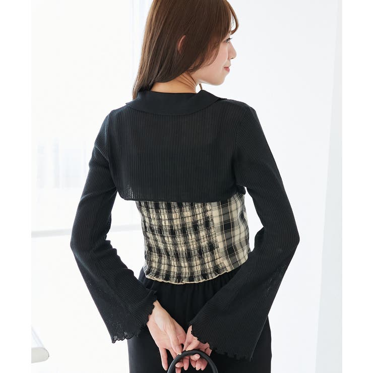 バイカラーキャミ＆ショートボレロセット | MAJESTIC LEGON  | 詳細画像8 