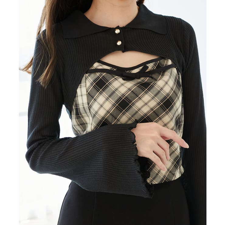 バイカラーキャミ＆ショートボレロセット | MAJESTIC LEGON  | 詳細画像9 