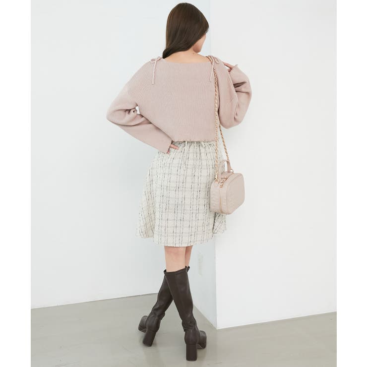 ダイヤ柄ビジューキャミセットカーデ | MAJESTIC LEGON  | 詳細画像11 