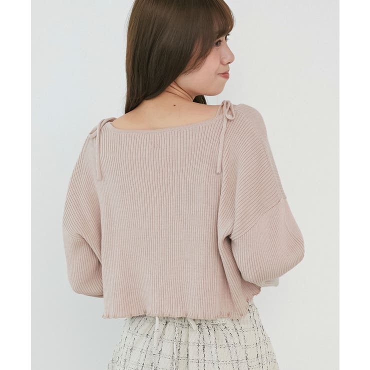 ダイヤ柄ビジューキャミセットカーデ | MAJESTIC LEGON  | 詳細画像14 