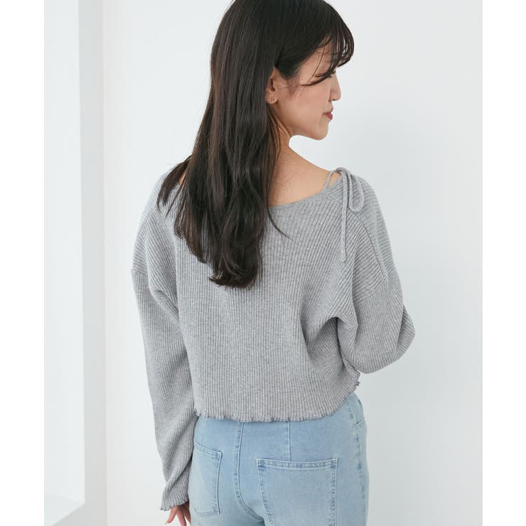 ダイヤ柄ビジューキャミセットカーデ | MAJESTIC LEGON  | 詳細画像20 