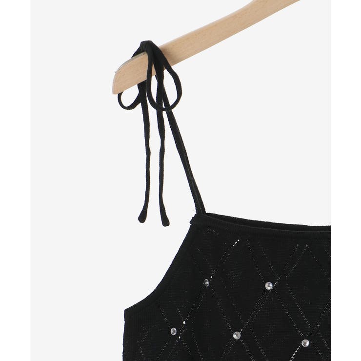 ダイヤ柄ビジューキャミセットカーデ | MAJESTIC LEGON  | 詳細画像41 