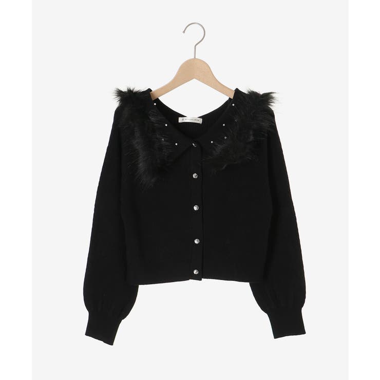 フェイクファー付きキラキラ襟ニット | MAJESTIC LEGON  | 詳細画像25 