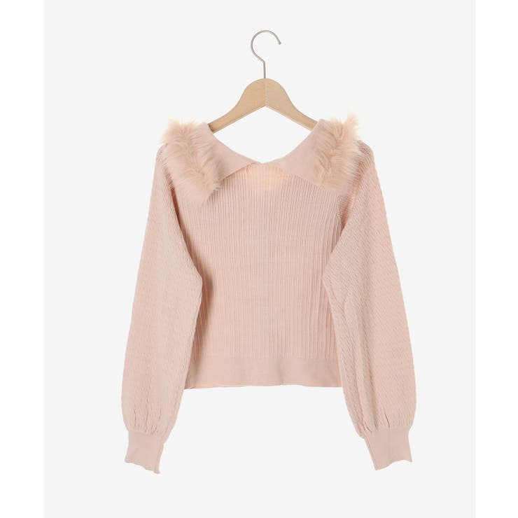 フェイクファー付きキラキラ襟ニット | MAJESTIC LEGON  | 詳細画像26 