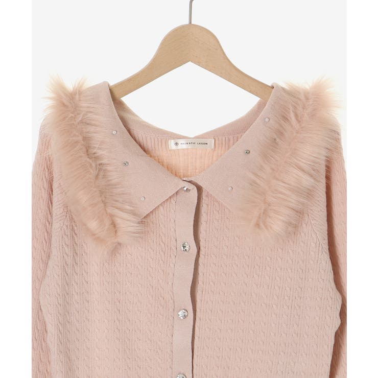 フェイクファー付きキラキラ襟ニット | MAJESTIC LEGON  | 詳細画像27 