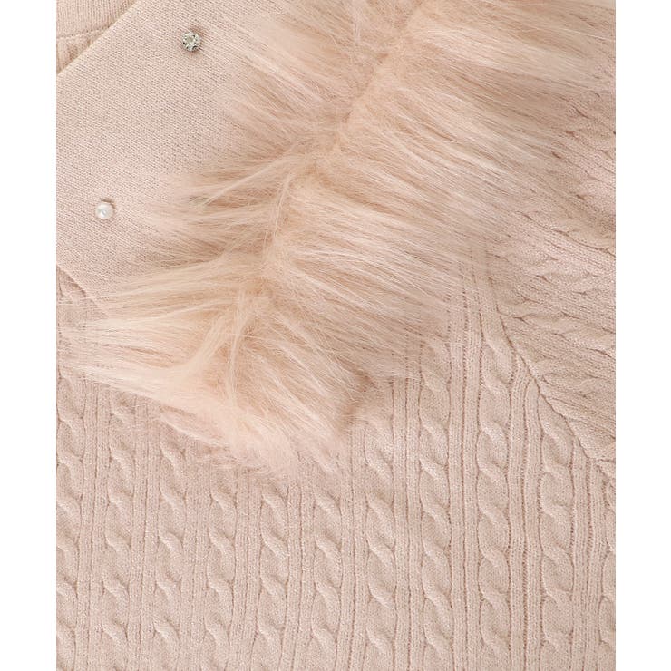 フェイクファー付きキラキラ襟ニット | MAJESTIC LEGON  | 詳細画像30 