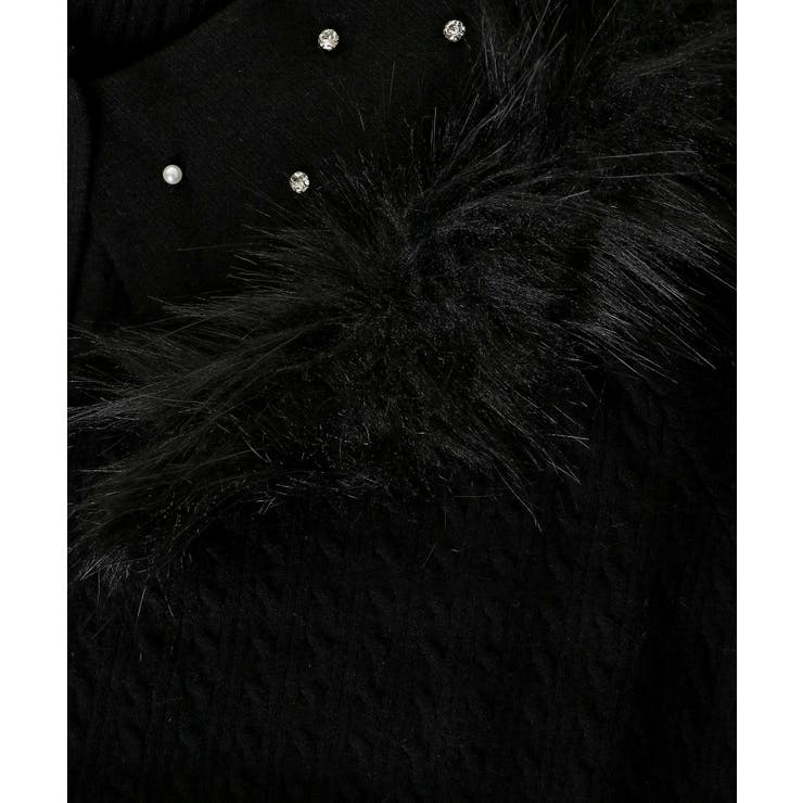 フェイクファー付きキラキラ襟ニット | MAJESTIC LEGON  | 詳細画像32 