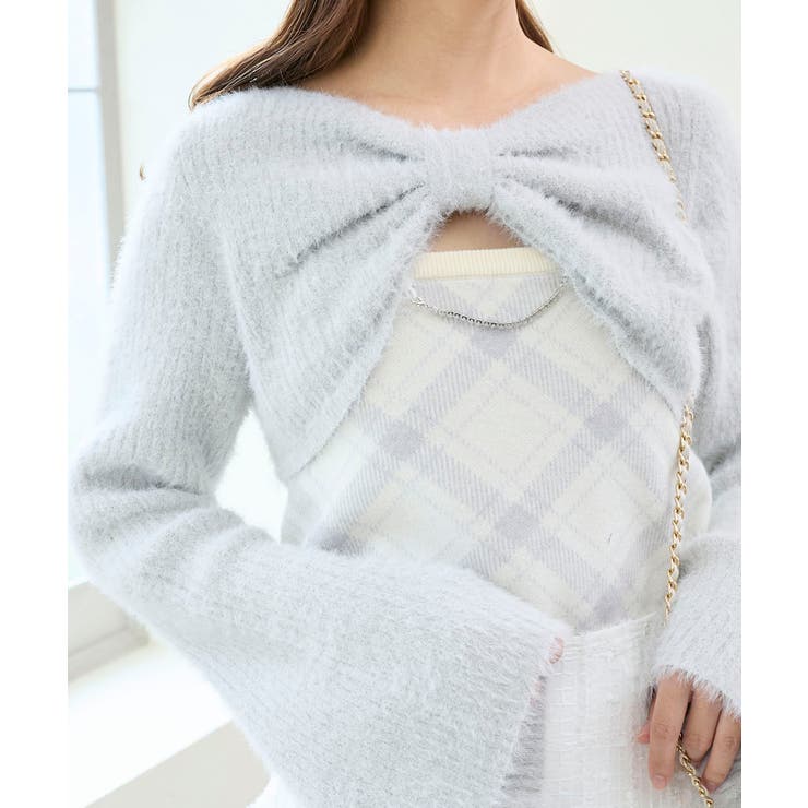 リボンボレロドッキングニット | MAJESTIC LEGON  | 詳細画像12 