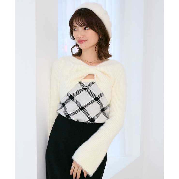 リボンボレロドッキングニット | MAJESTIC LEGON  | 詳細画像21 