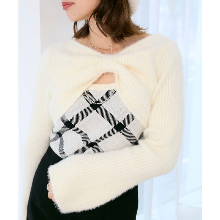 リボンボレロドッキングニット | MAJESTIC LEGON  | 詳細画像23 