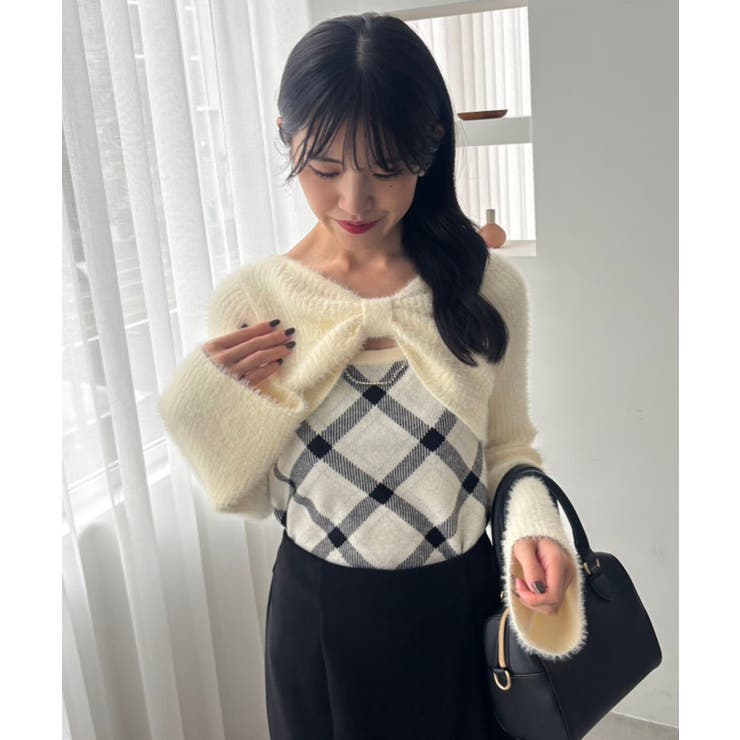 リボンボレロドッキングニット | MAJESTIC LEGON  | 詳細画像29 