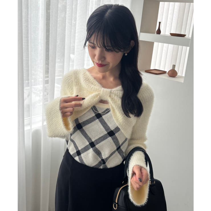 リボンボレロドッキングニット | MAJESTIC LEGON  | 詳細画像30 