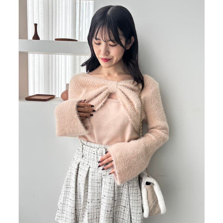 リボンボレロドッキングニット | MAJESTIC LEGON  | 詳細画像37 