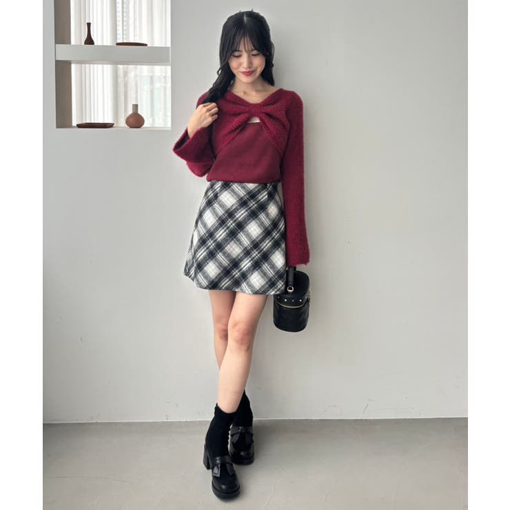 リボンボレロドッキングニット | MAJESTIC LEGON  | 詳細画像38 