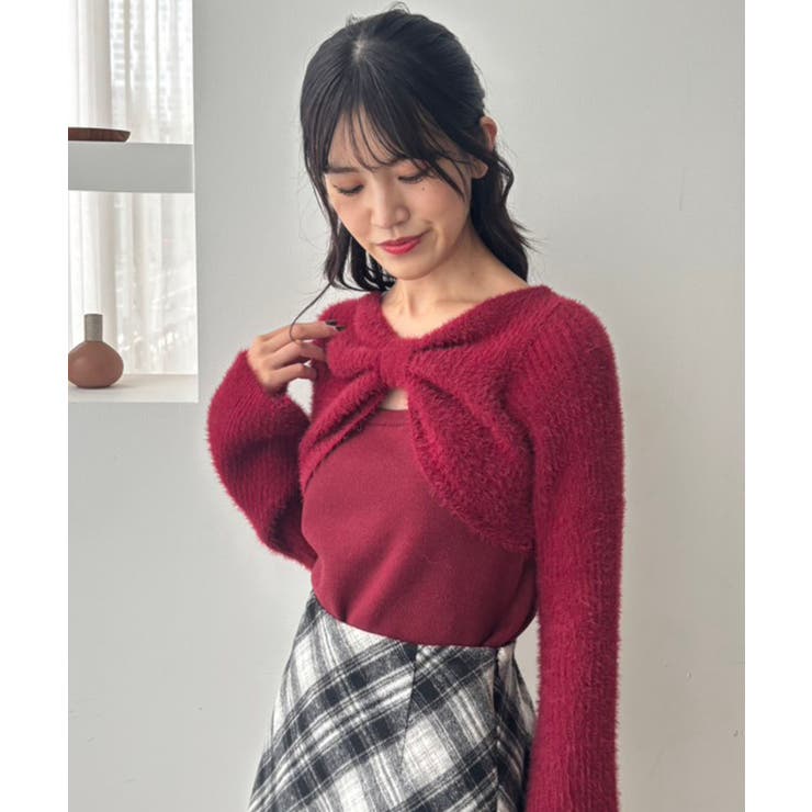 リボンボレロドッキングニット | MAJESTIC LEGON  | 詳細画像42 