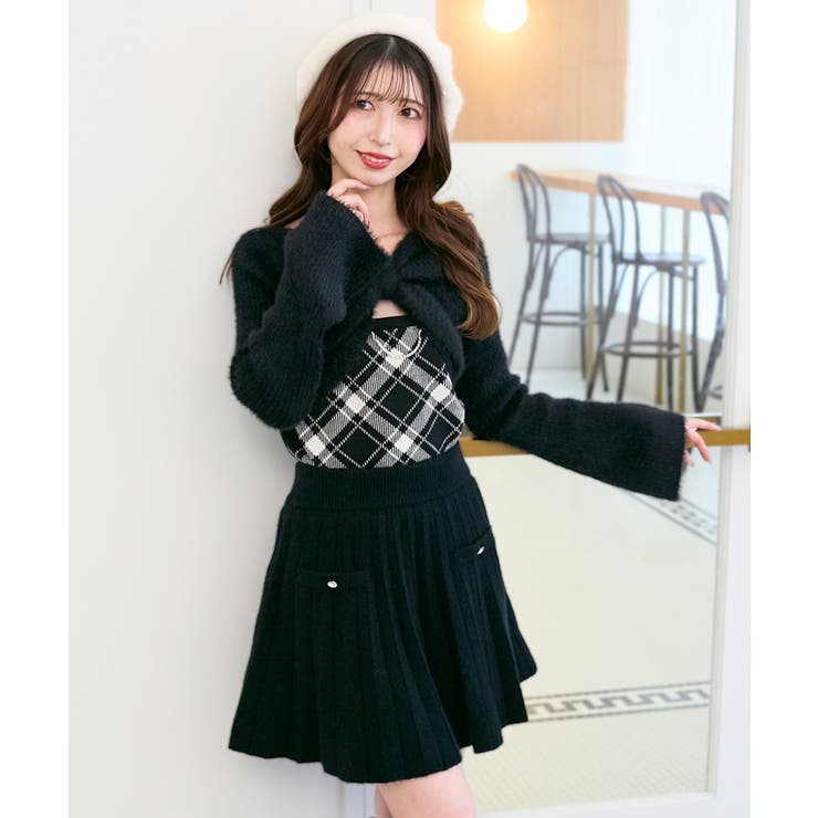 リボンボレロドッキングニット | MAJESTIC LEGON  | 詳細画像50 