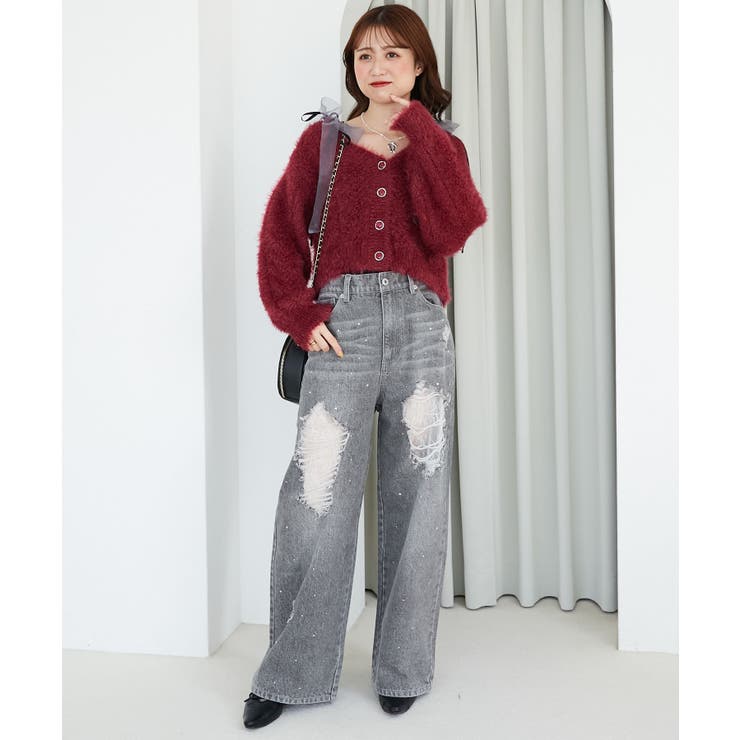 きらふわレーシーパターンカーデ | MAJESTIC LEGON  | 詳細画像21 