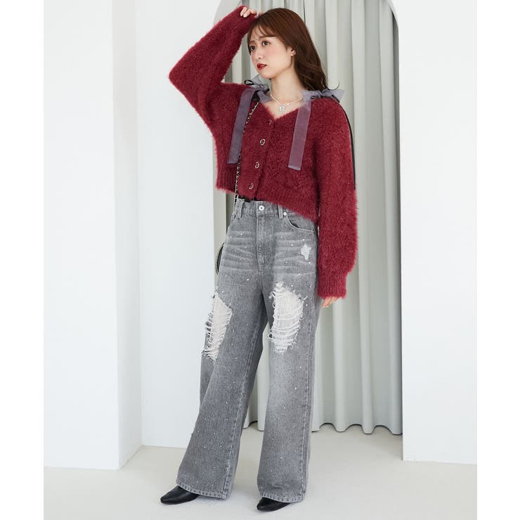 きらふわレーシーパターンカーデ | MAJESTIC LEGON  | 詳細画像22 