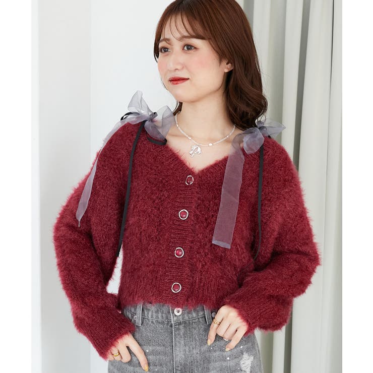 きらふわレーシーパターンカーデ | MAJESTIC LEGON  | 詳細画像24 