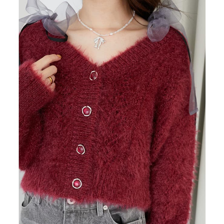 きらふわレーシーパターンカーデ | MAJESTIC LEGON  | 詳細画像27 