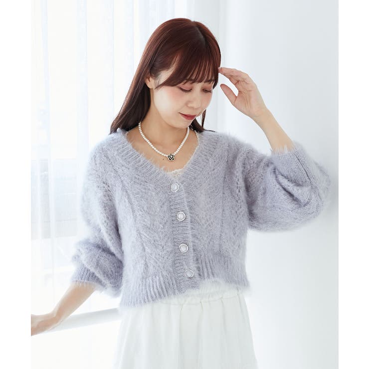 きらふわレーシーパターンカーデ | MAJESTIC LEGON  | 詳細画像31 