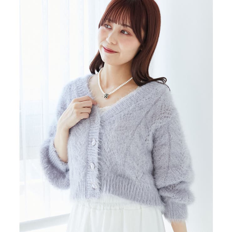 きらふわレーシーパターンカーデ | MAJESTIC LEGON  | 詳細画像32 