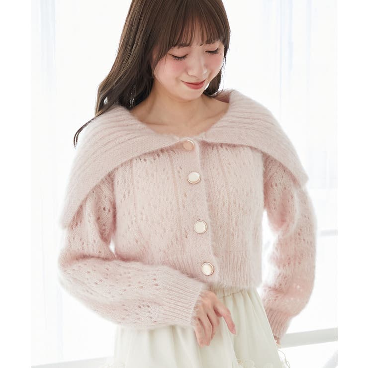 キラフワビッグカラーハートカーデ | MAJESTIC LEGON  | 詳細画像11 