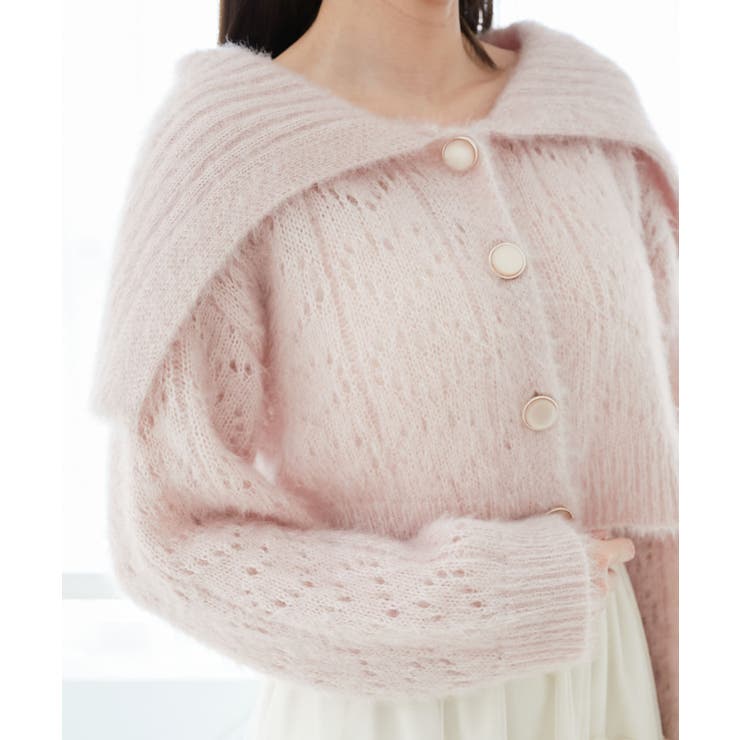 キラフワビッグカラーハートカーデ | MAJESTIC LEGON  | 詳細画像14 