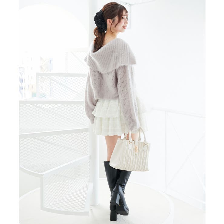 キラフワビッグカラーハートカーデ | MAJESTIC LEGON  | 詳細画像17 