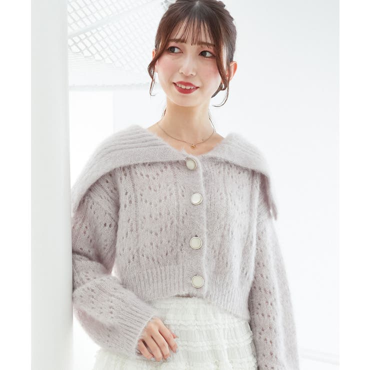 キラフワビッグカラーハートカーデ | MAJESTIC LEGON  | 詳細画像18 